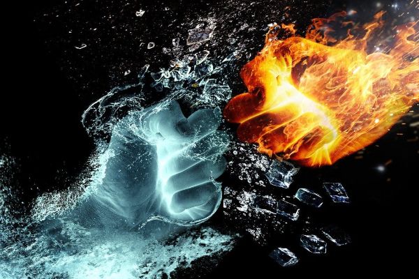 Image of Ice Hand vs Fire Hand